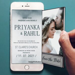 First Look Mobile Save the Date Card