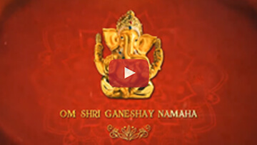 Golden Ganesha Wedding Invitation, Traditional Ganesha Red theme invitation video for wedding