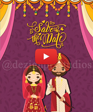 Sikh Wedding, Nikah, Punjabi Wedding Invitation