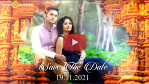 South Indian Temples Wedding Invite
