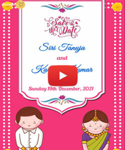 Traditional Cute Telugu Wedding Invitation Video - DezignPix