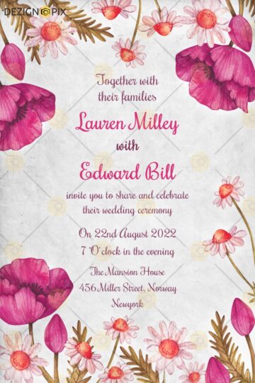 Wedding Card, Save the Date, Engagement, Invitation Card
