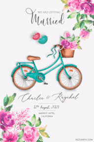Birds & Bicycle Save the Date GIF