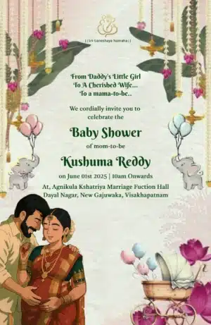 baby shower, seemantham